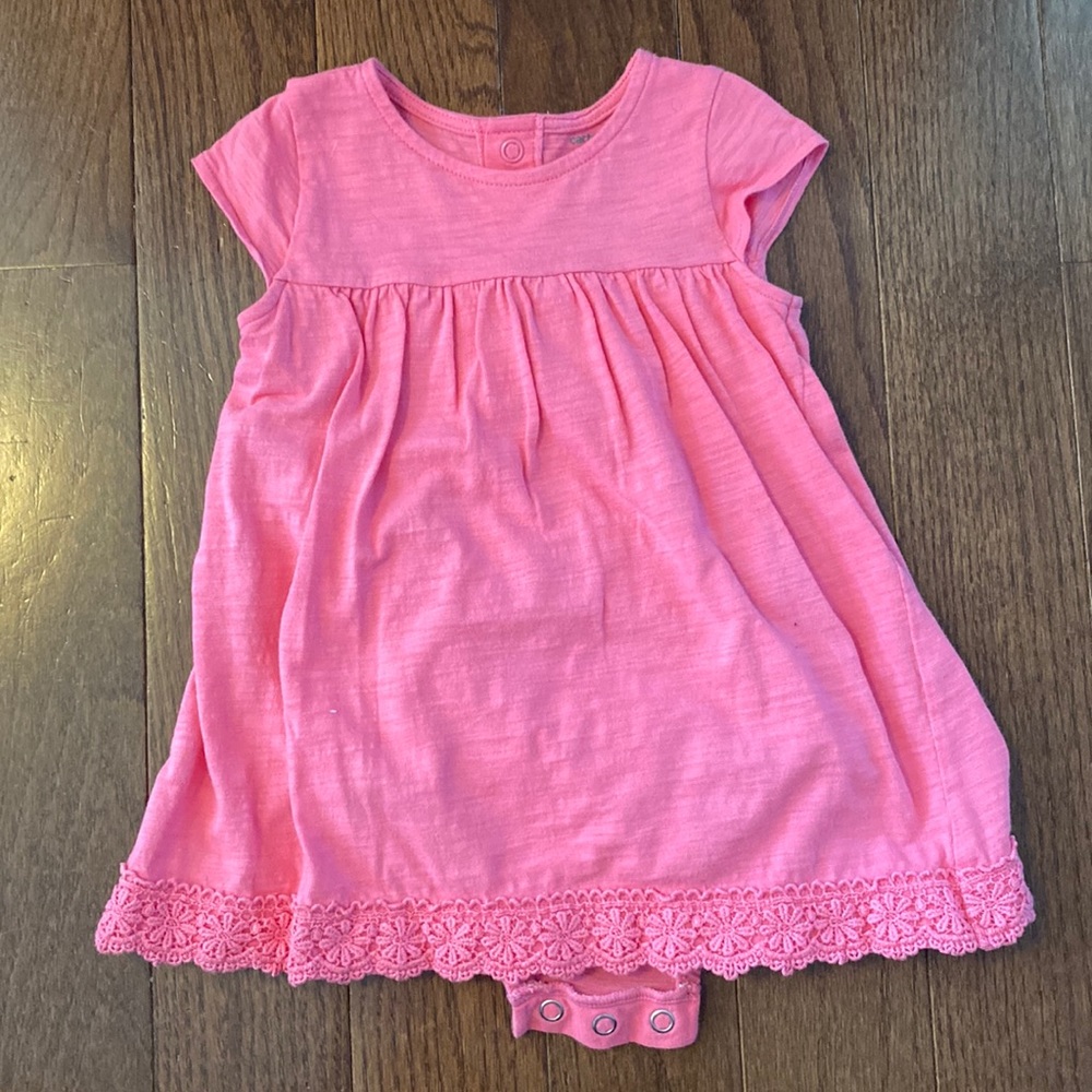 Carter’s 18m Pink Shortsleeved Onesie Dress